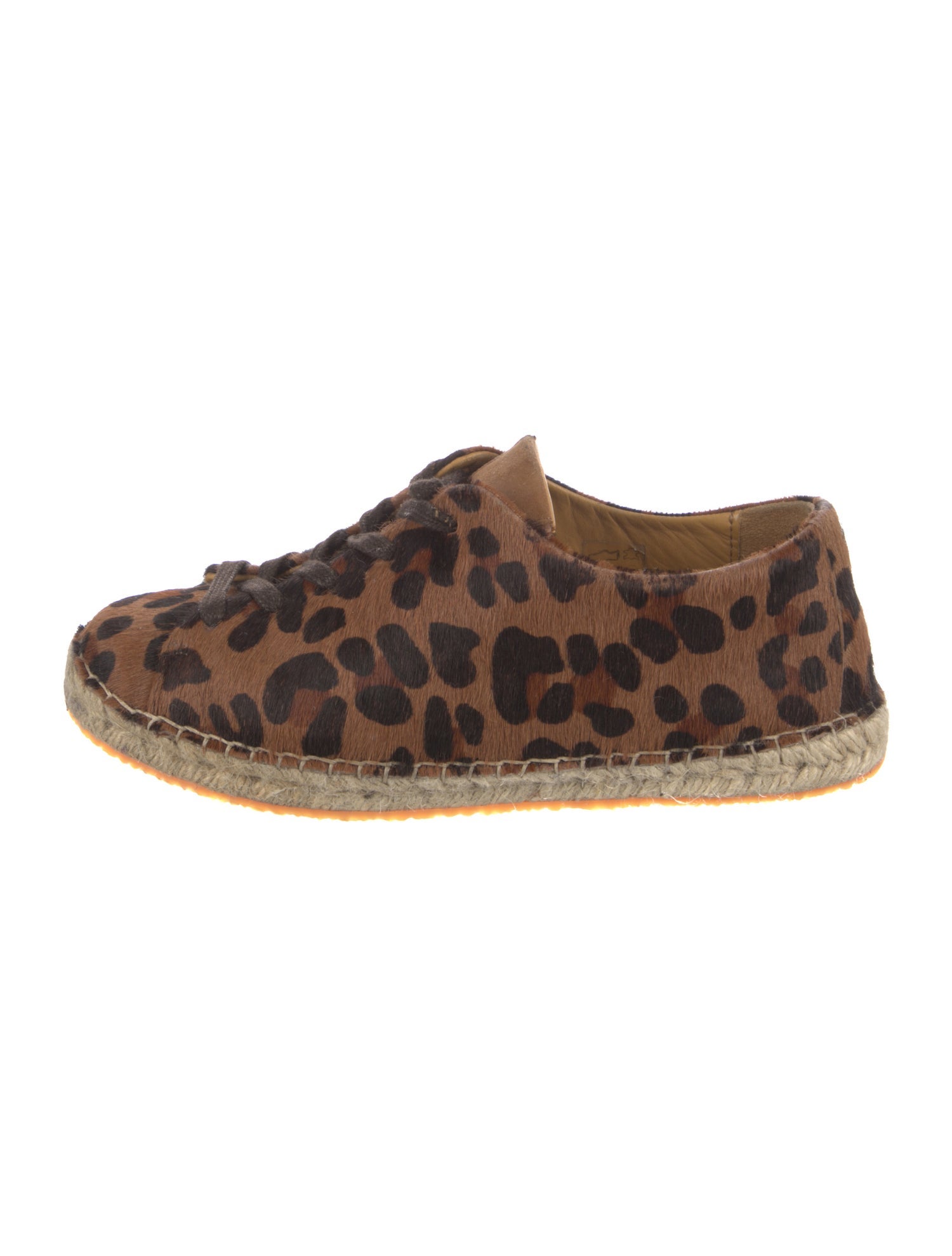 Sézane Ponyhair Animal Print Espadrille Sneakers